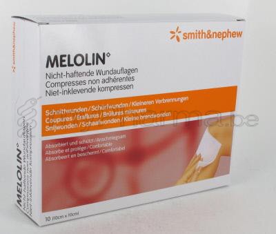 MELOLIN KOMPR ST IND 10X10 10 ST (medisch hulpmiddel)