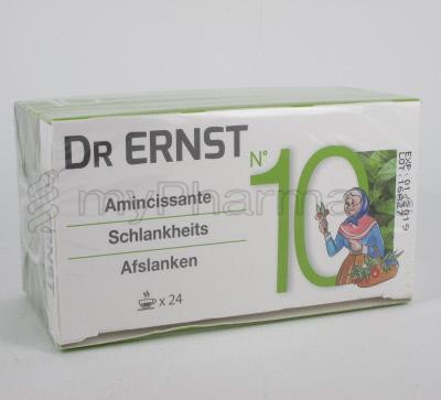 ERNST DR NR 10 KRUIDENTHEE AFSLANKEN 24 FILTERZAKJES (geneesmiddel)