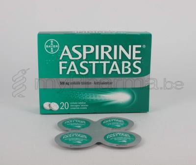 ASPIRINE FASTTABS 500 MG 20 TABL    (geneesmiddel)